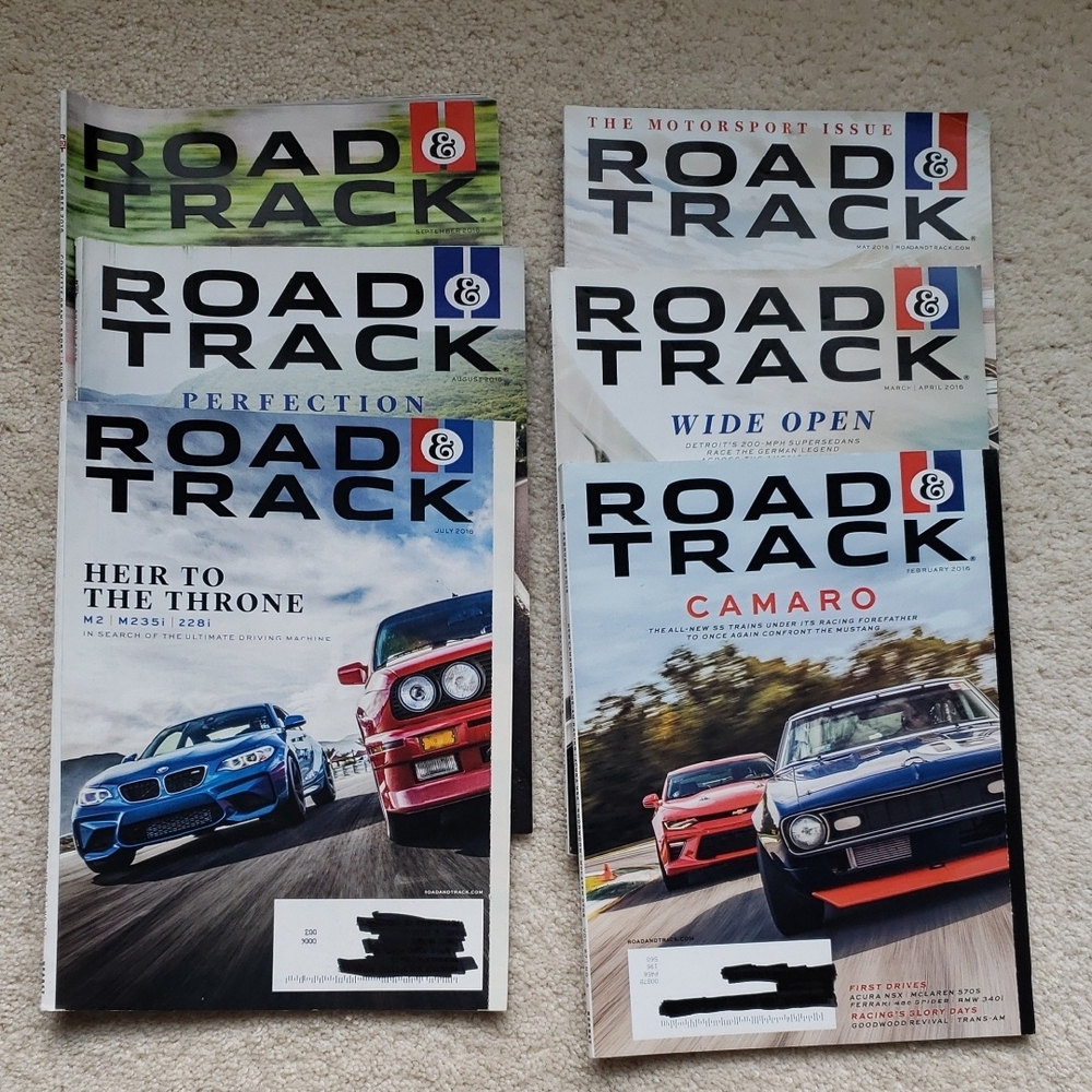 Road & Track 2016 Magazine Bundle